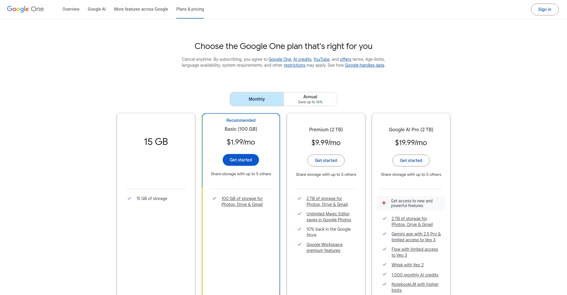 Google One 是什么?一文了解 Google One 的云端存储、AI功能与会员福利全解析
