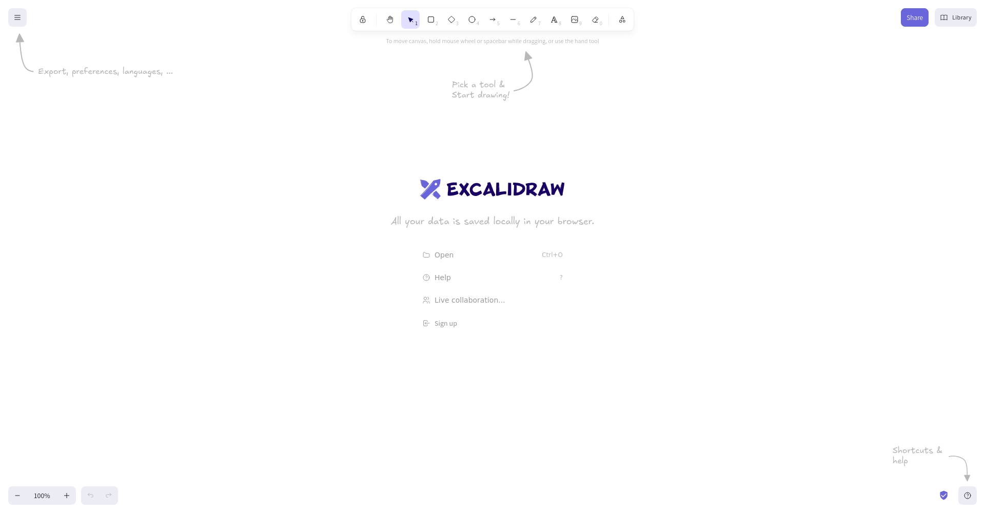 excalidraw 是什么?一文带你快速上手在线协作白板绘画工具