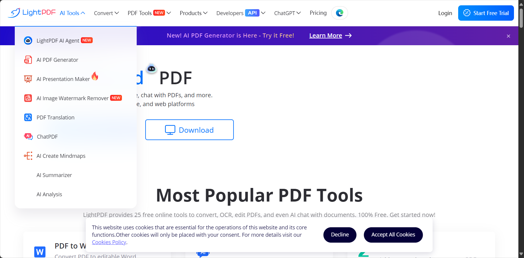 pdf ai工具推荐:2025年值得一试的8款智能PDF处理平台【附免费选项】