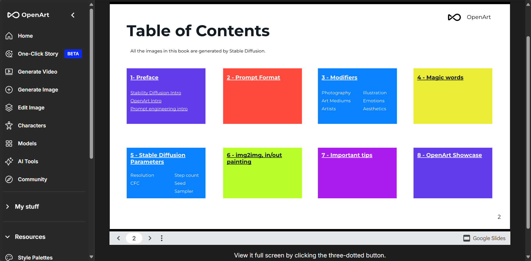 Stable Diffusion Prompt Book