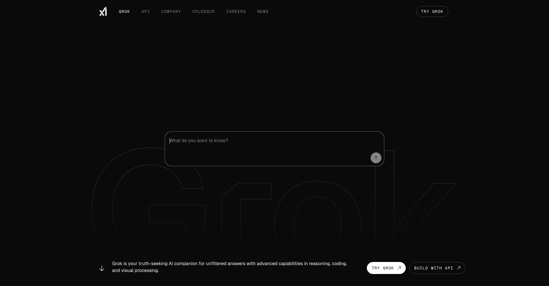grok ai官网截图