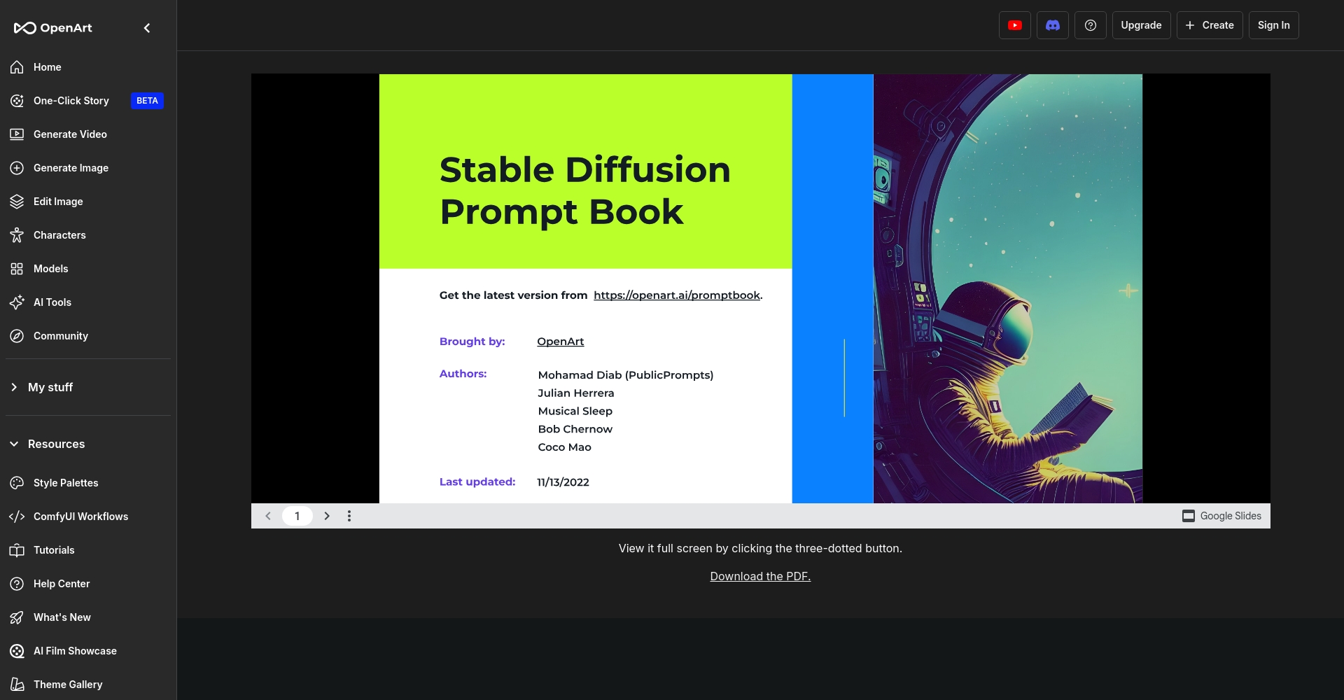 Stable Diffusion Prompt Book