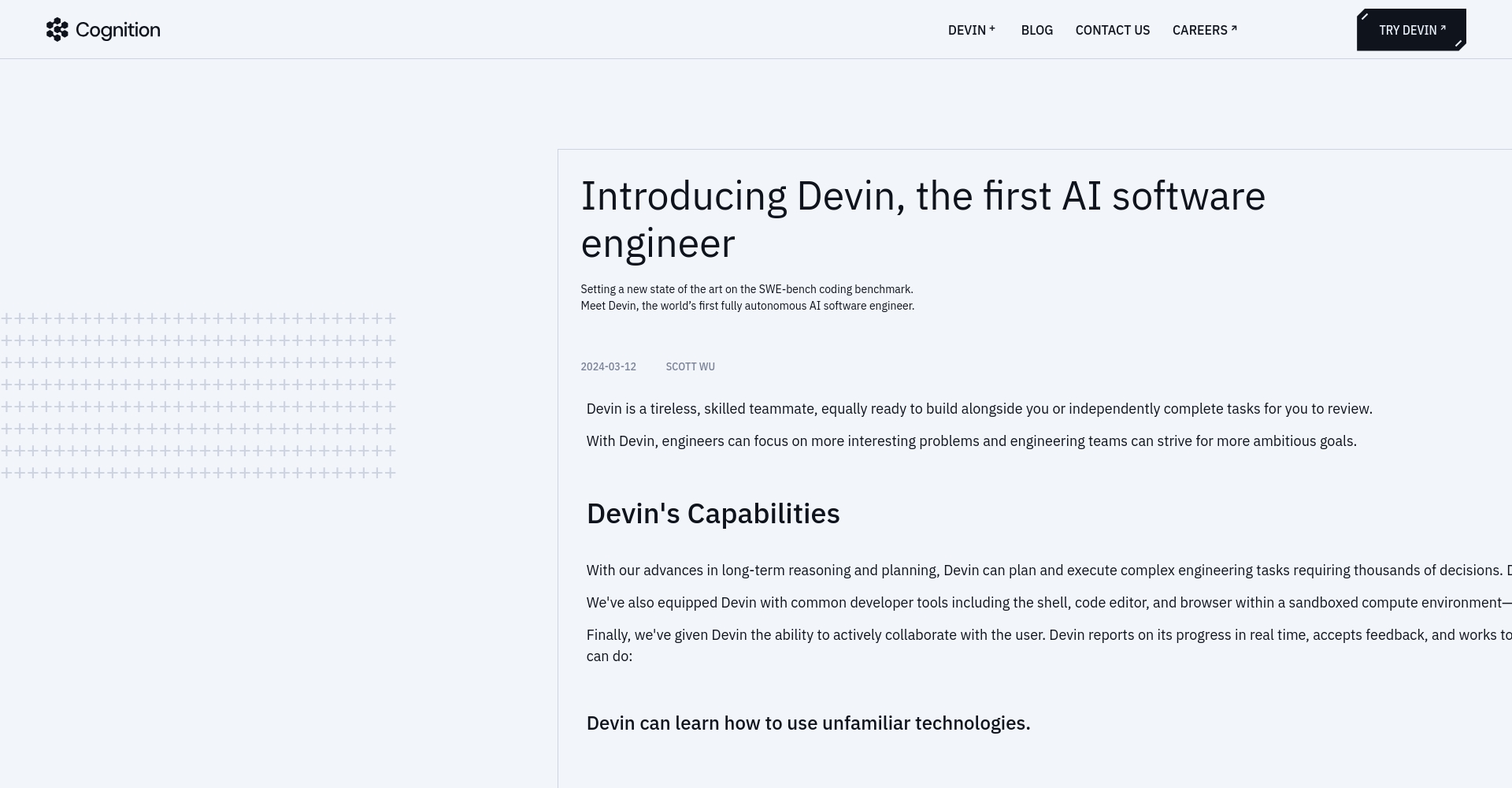 Devin AI全方位解析:开发者如何利用Devin提升工作效率?