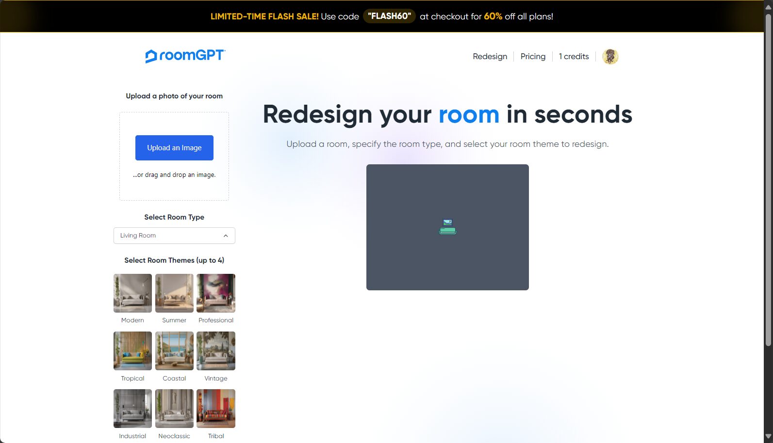 roomgpt实用指南:如何用AI生成理想房间设计方案?