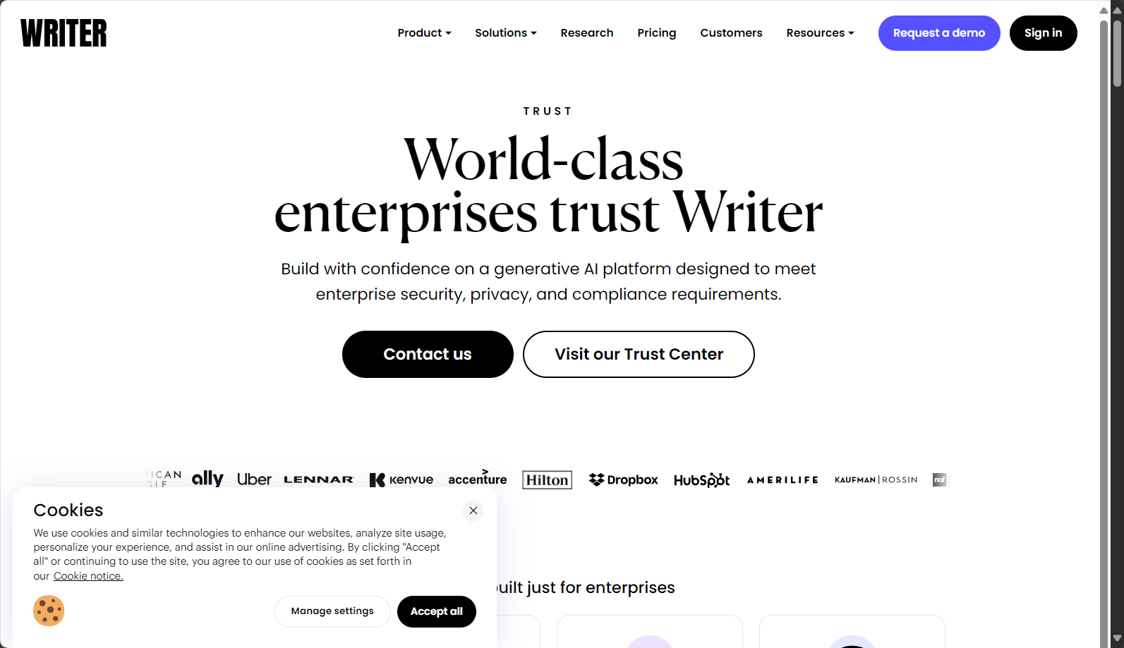 Writer数据安全政策