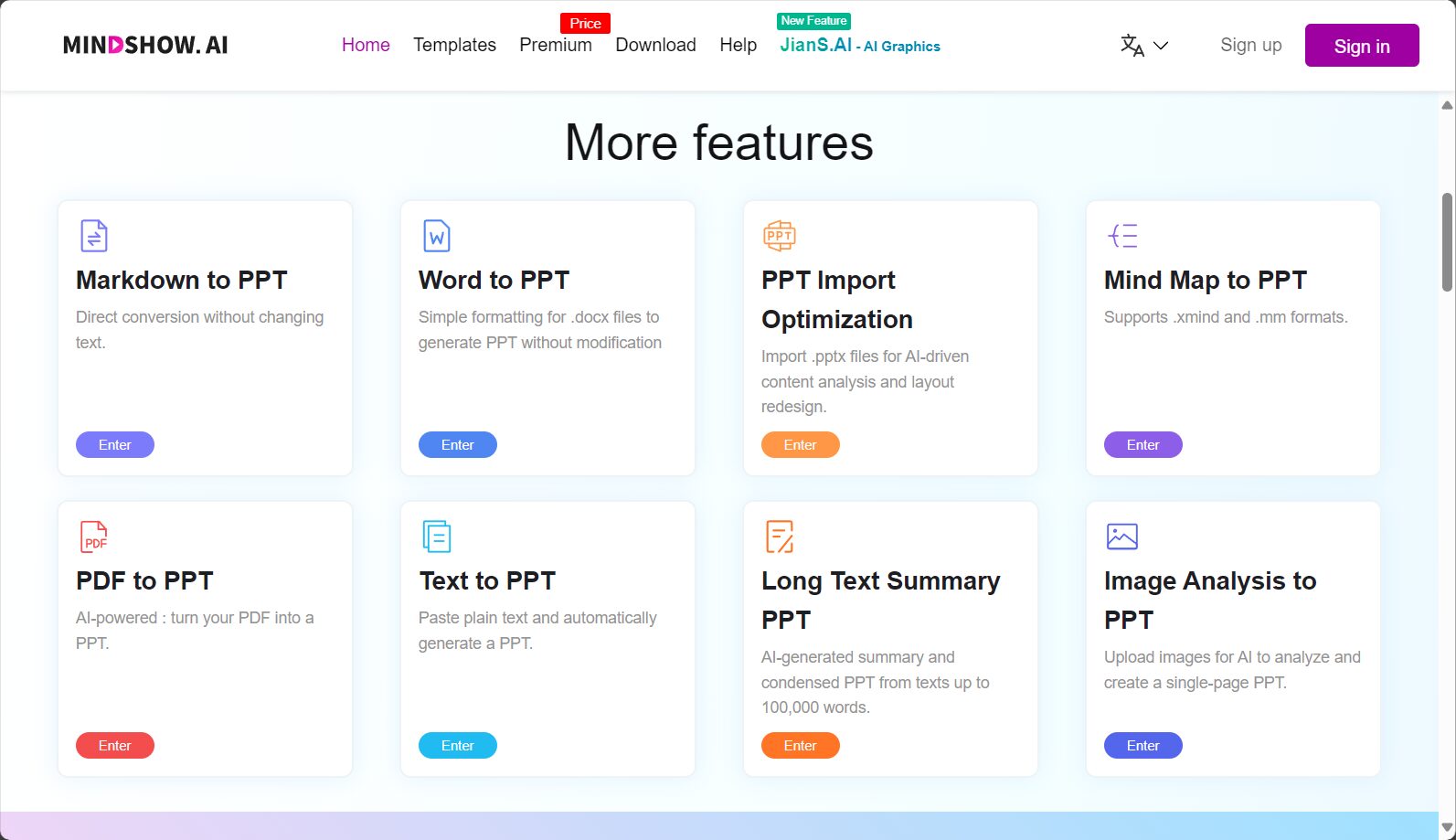 MindShow AI PPT界面截图