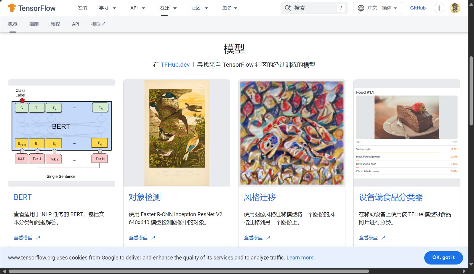 TensorFlow Hub模型社区