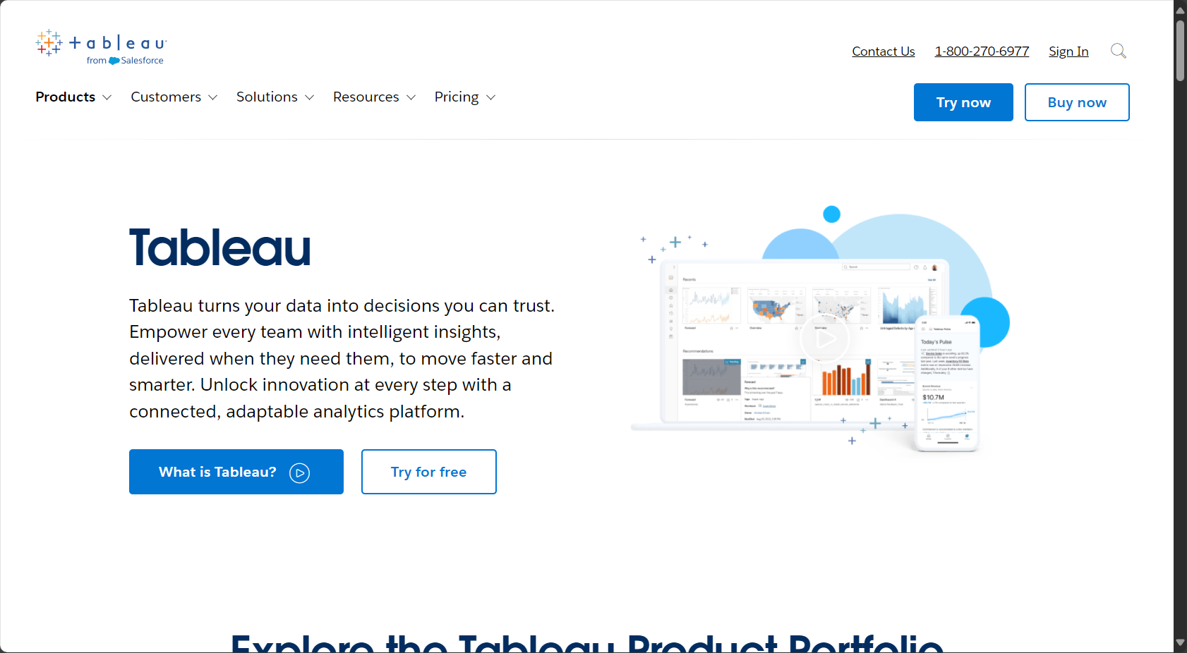 Tableau AI数据可视化界面