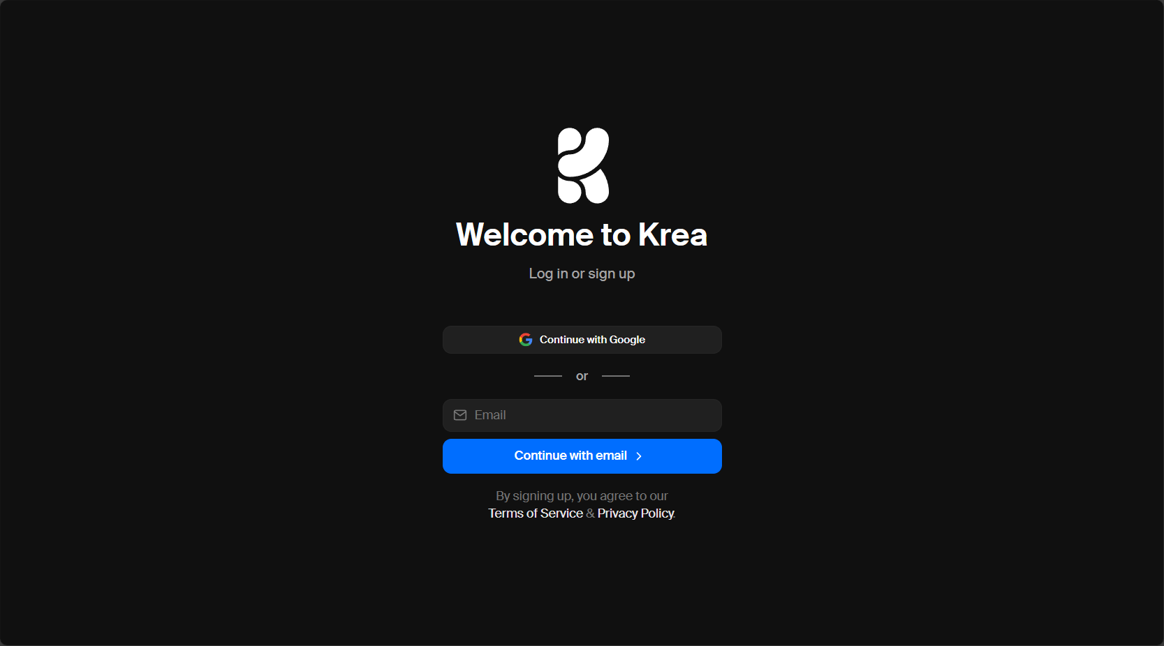 注册登录krea ai