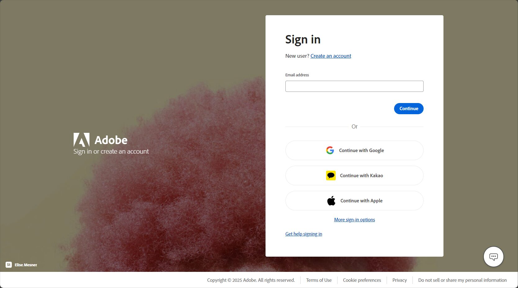 注册登录adobe