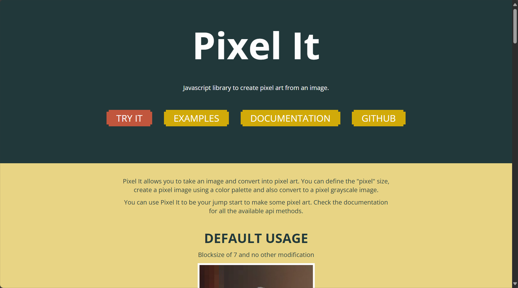 Pixel It 工具像素化前后对比界面