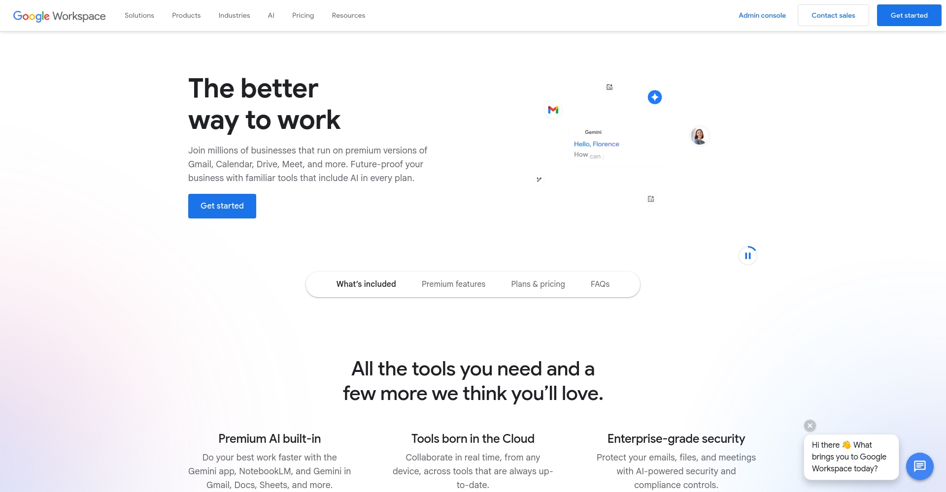 Google Workspace主页截图