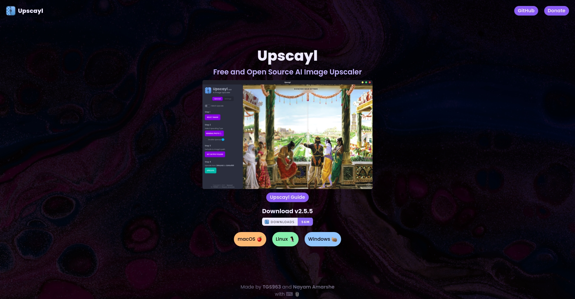 Upscayl开源AI软件界面
