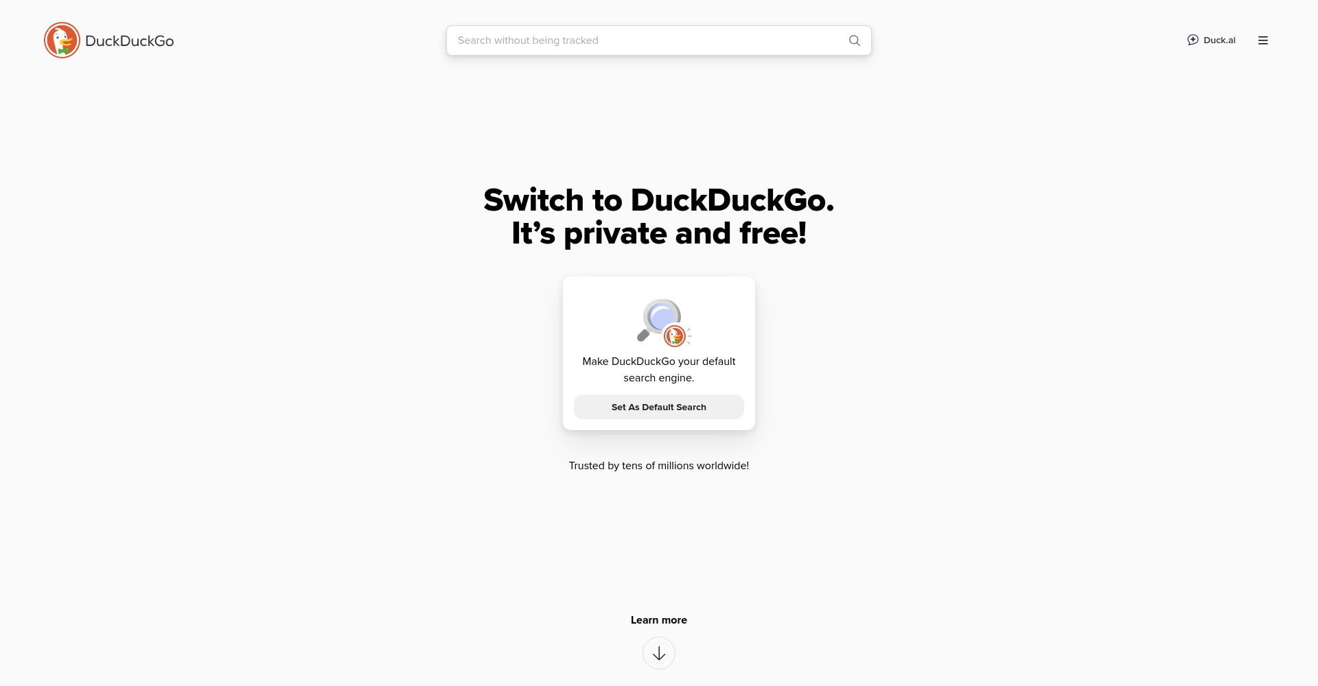 DuckDuckGo隐私搜索