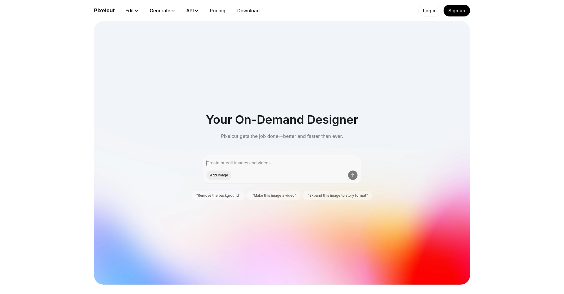 Pixelcut.ai首页截图
